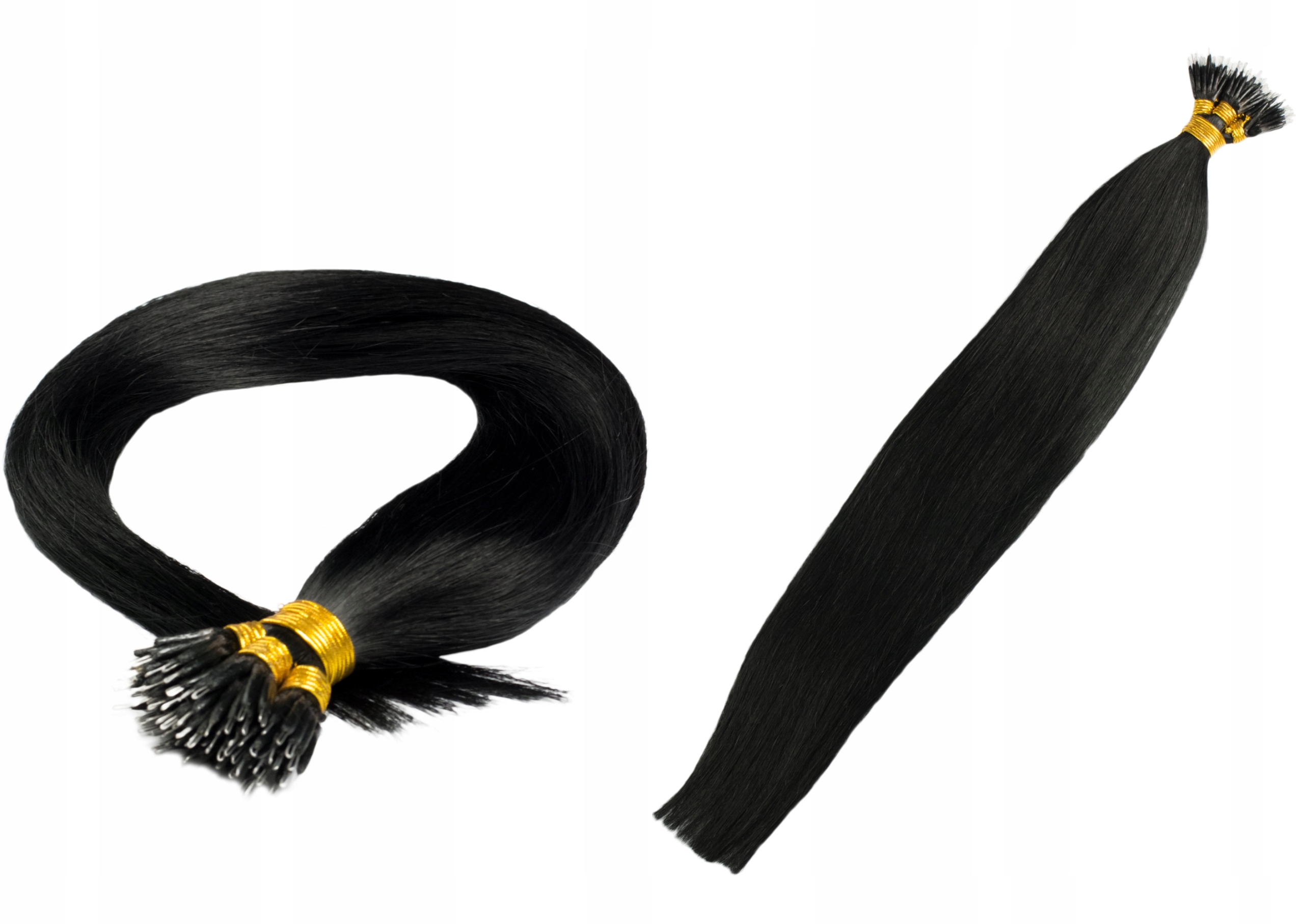 

Włosy Naturalne Pasemka 50CM 1g Nano Ringi #1