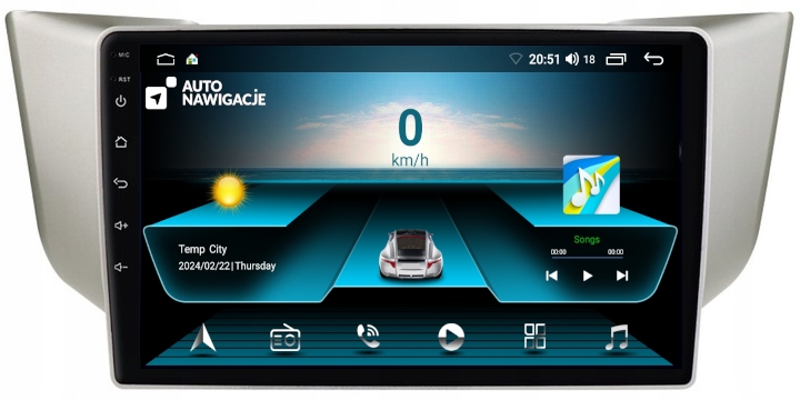Radio Nawigacja Gps Lexus Rx RX300 RX330 RX350 Android Carplay