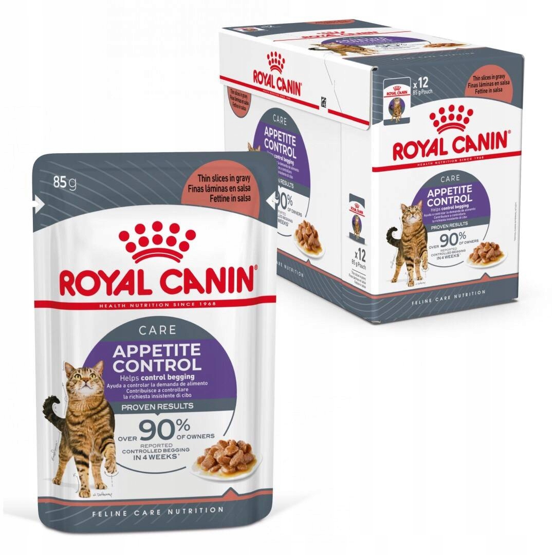 Levně Royal Canin Appetite Control V Omáčce 12x85g Krmivo Pro Kočky Kontrola chuti k jídlu