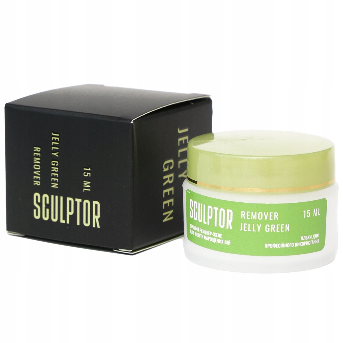 Odličovač řas Želé Jelly Green 15 ml Sculptor
