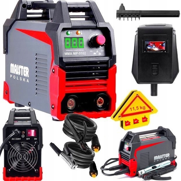 SPAWARKA MMA TIG LCD INWERTOROWA 20-315A 4,8 kVA SPAWANIE MAJSTER POLSKA