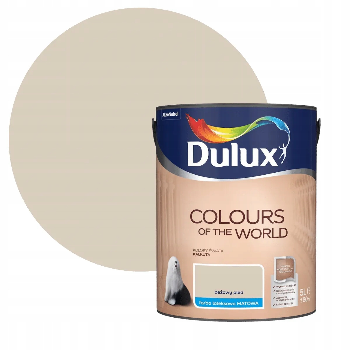 Dulux Barvy Světa Barva Latexová Nástěnná Béžová Pléd 5L