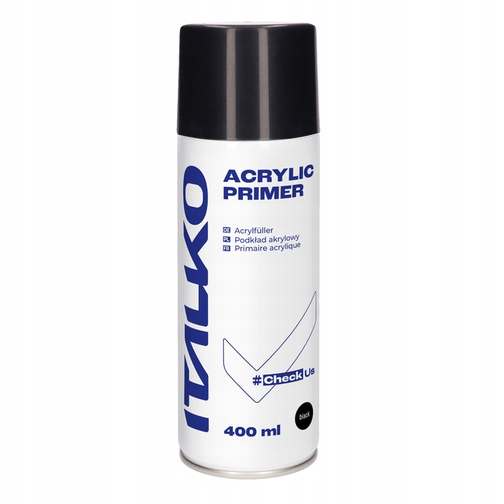 Podkład Akrylowy Czarny Spray 400ML Sprej Acrylic Primer Italko