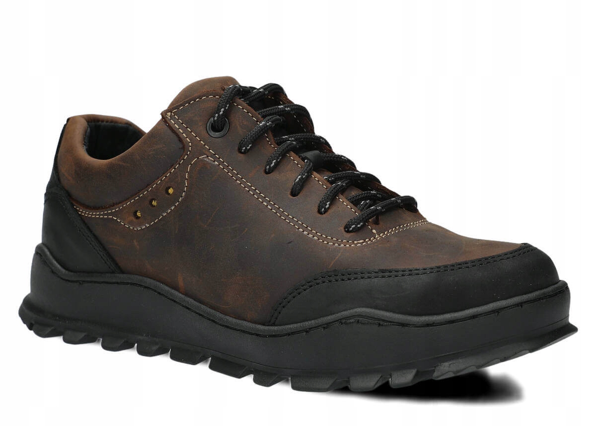 Dámské Kožené Trekové Polobotky Olivové Nagaba 0521 Polské 41