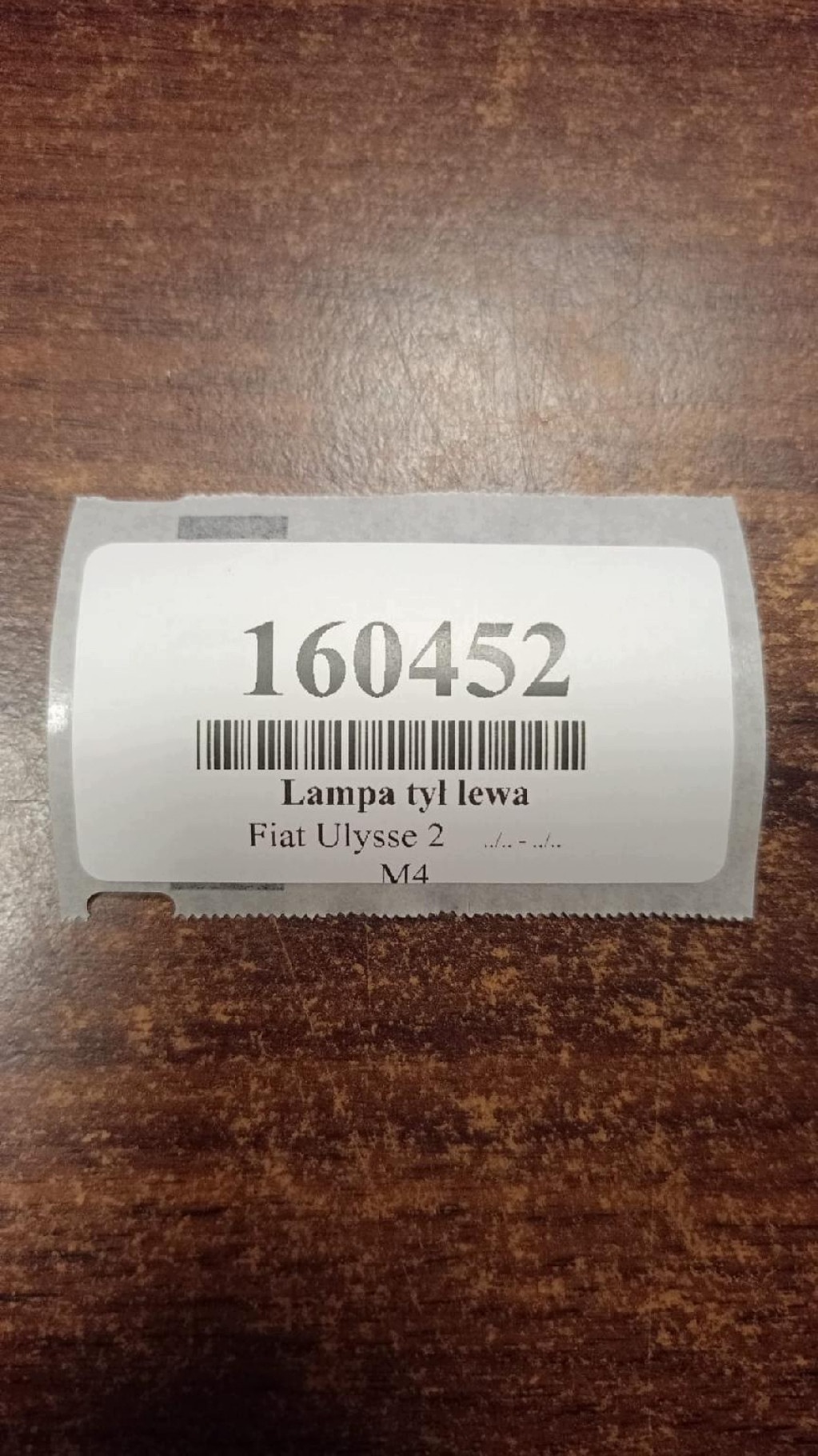 FIAT ULYSSE II light left rear part