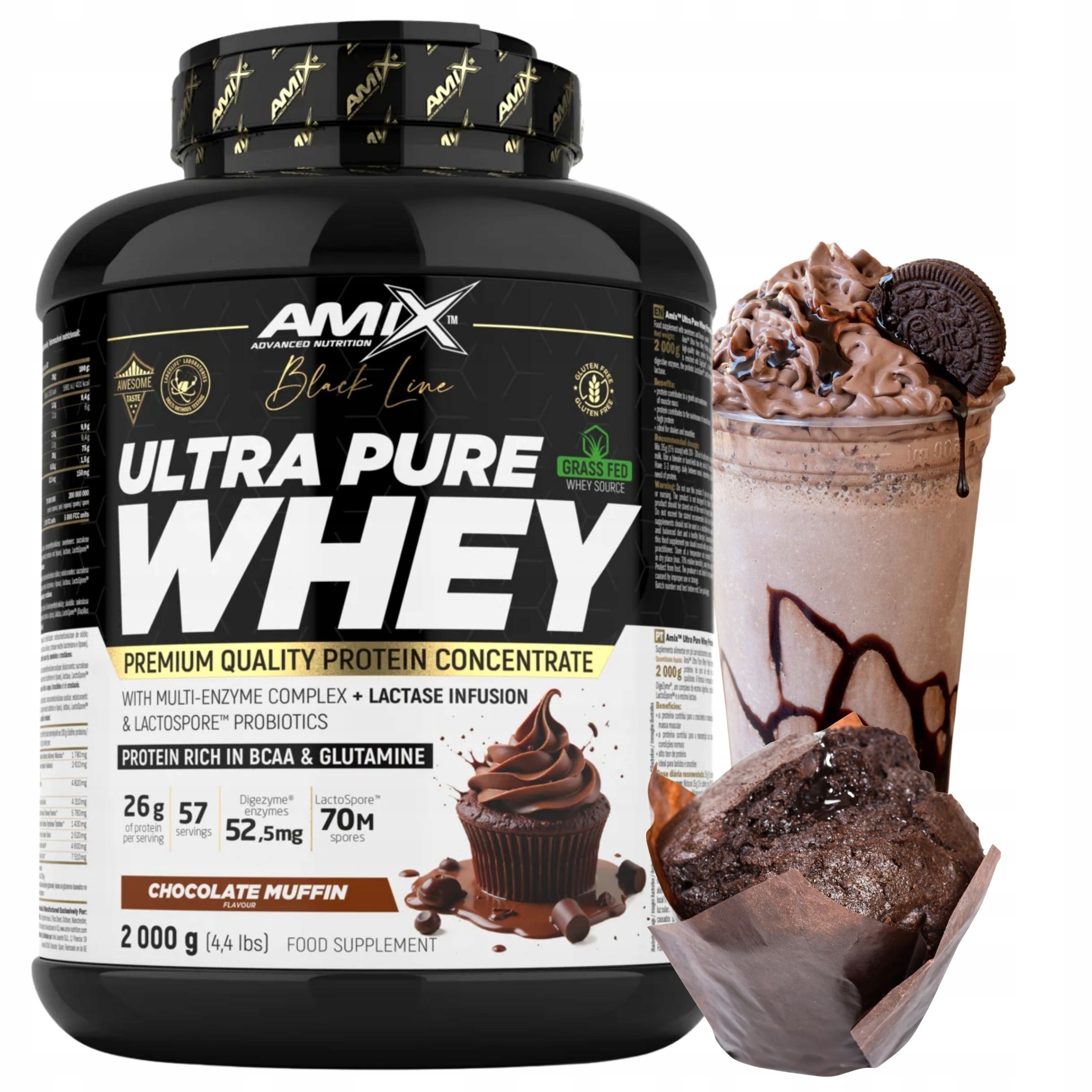 Protein Amix Ultra Pure Whey Wpc protein Čokoláda 2000 g