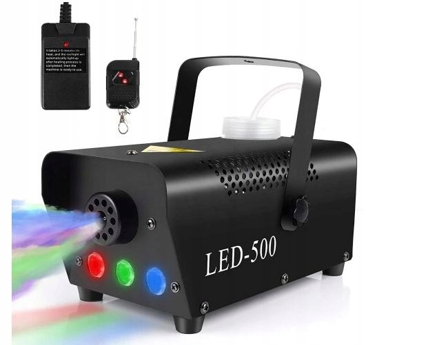 Vyvíječ Kouře Gat Led 500 Zadymiarka 500 W Černá, dálkové ovládání