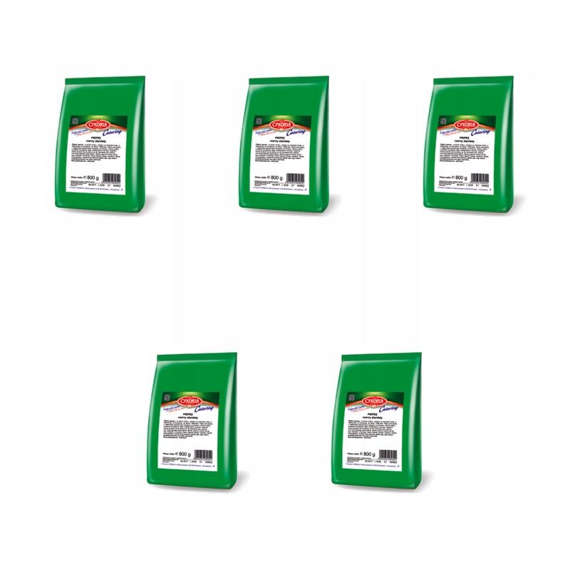 Pepř černý Zrnitý Cykoria 800 g X5