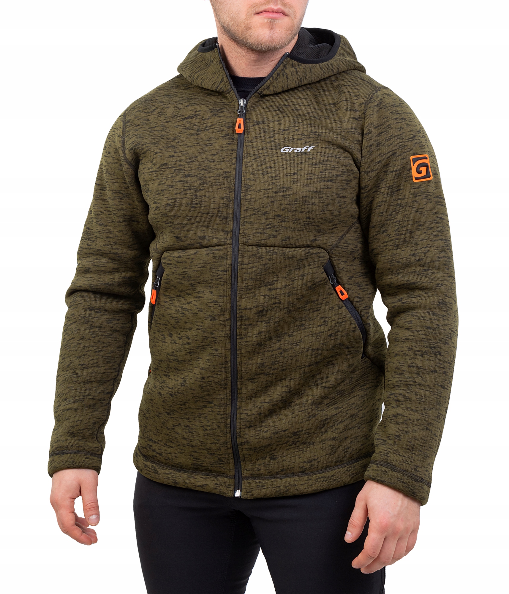 Graff teplá mikina s kapucí 229-BL velikost 2XL