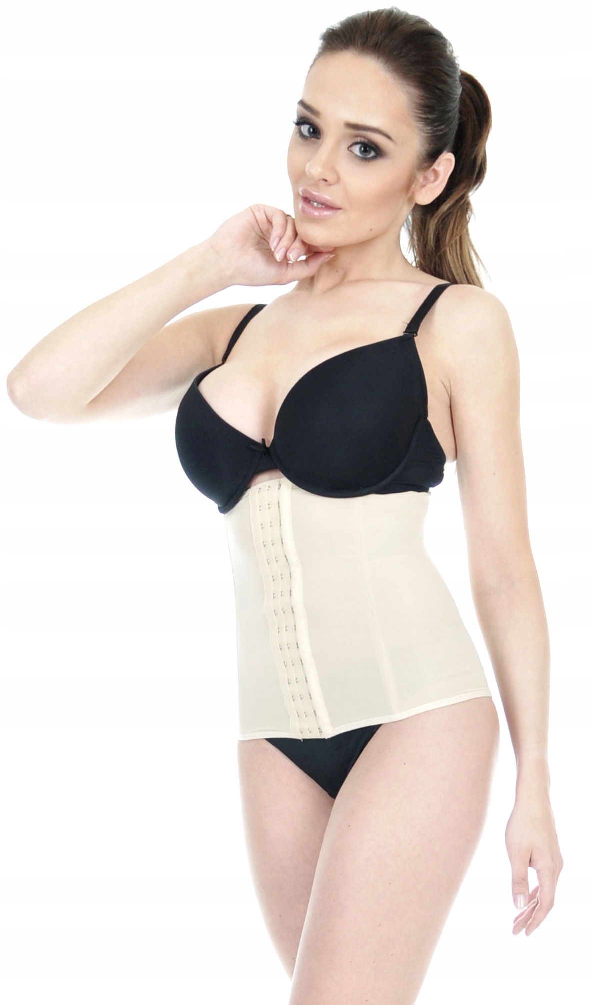 Orirose PAS gorset mocno WYSZCZUPLAJĄCY modelujący BRZUCH talię poporodowy Rozmiar L/XL