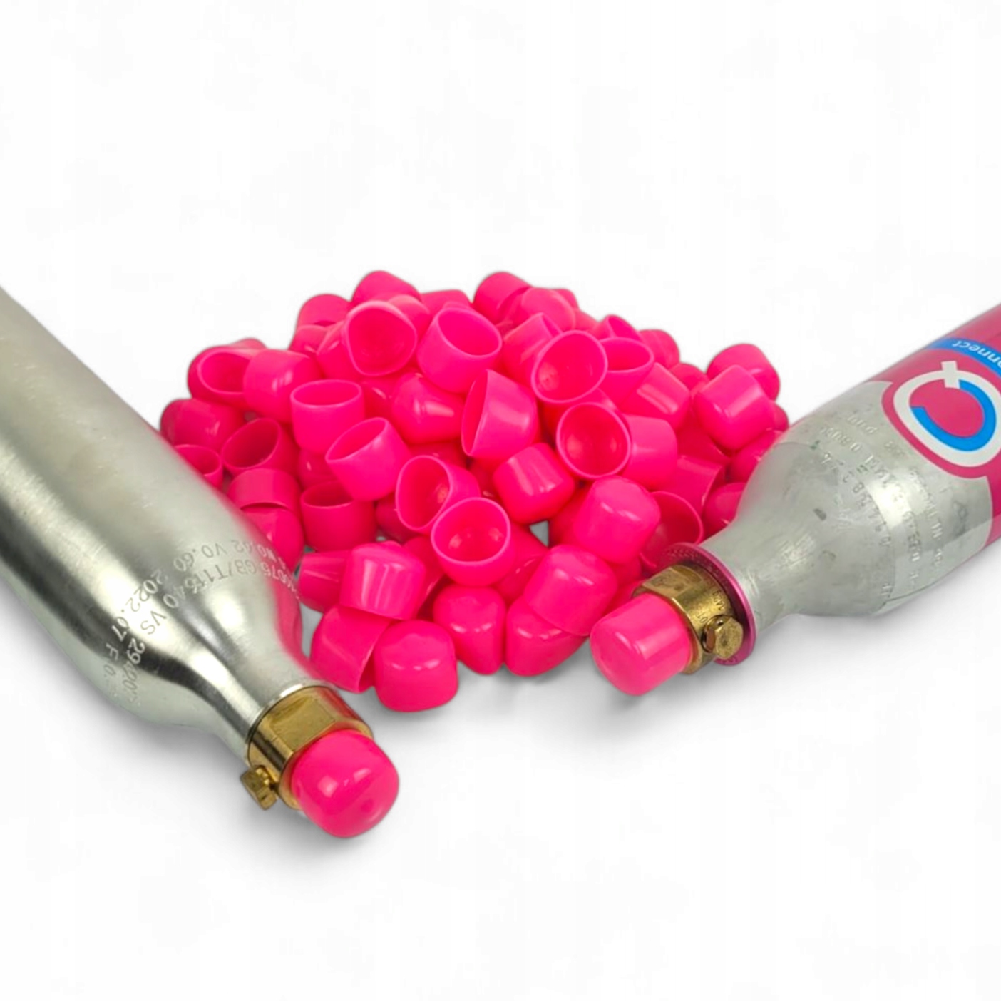 500ks Zátky Karkulky na ventil Sodastream Krytka Korek Karkulka Růžová