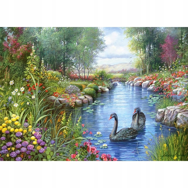 

Puzzle 1500 Copy of Black Swans, Andres Orpinas