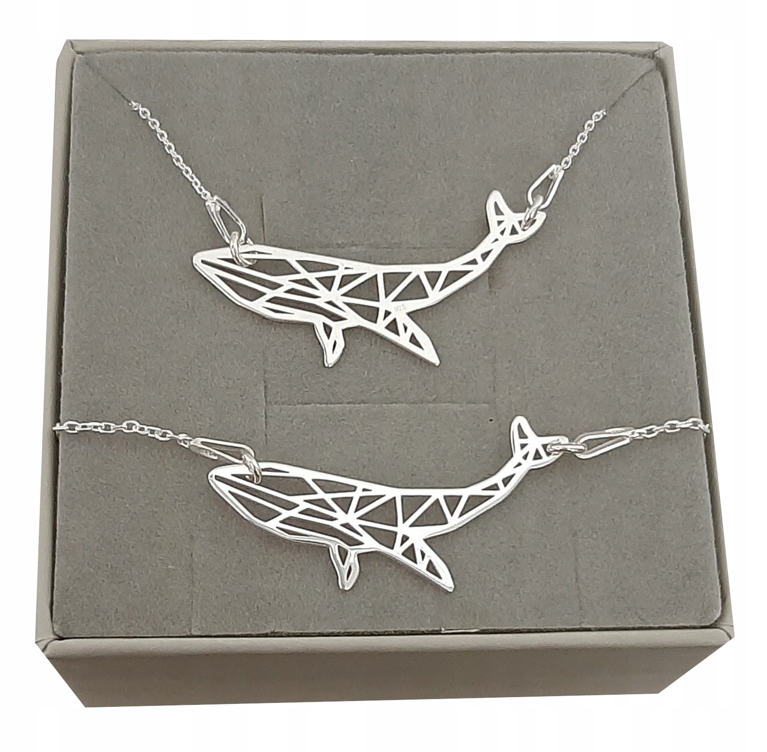 Sada velryba Origami Celebrita stříbro 925