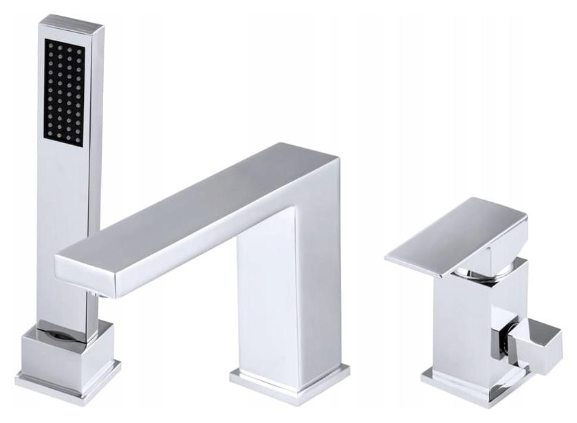 Vaňová Batéria 3-OTVOROVÁ Nova Stojaca S Ručnou Sprchou, Chrom