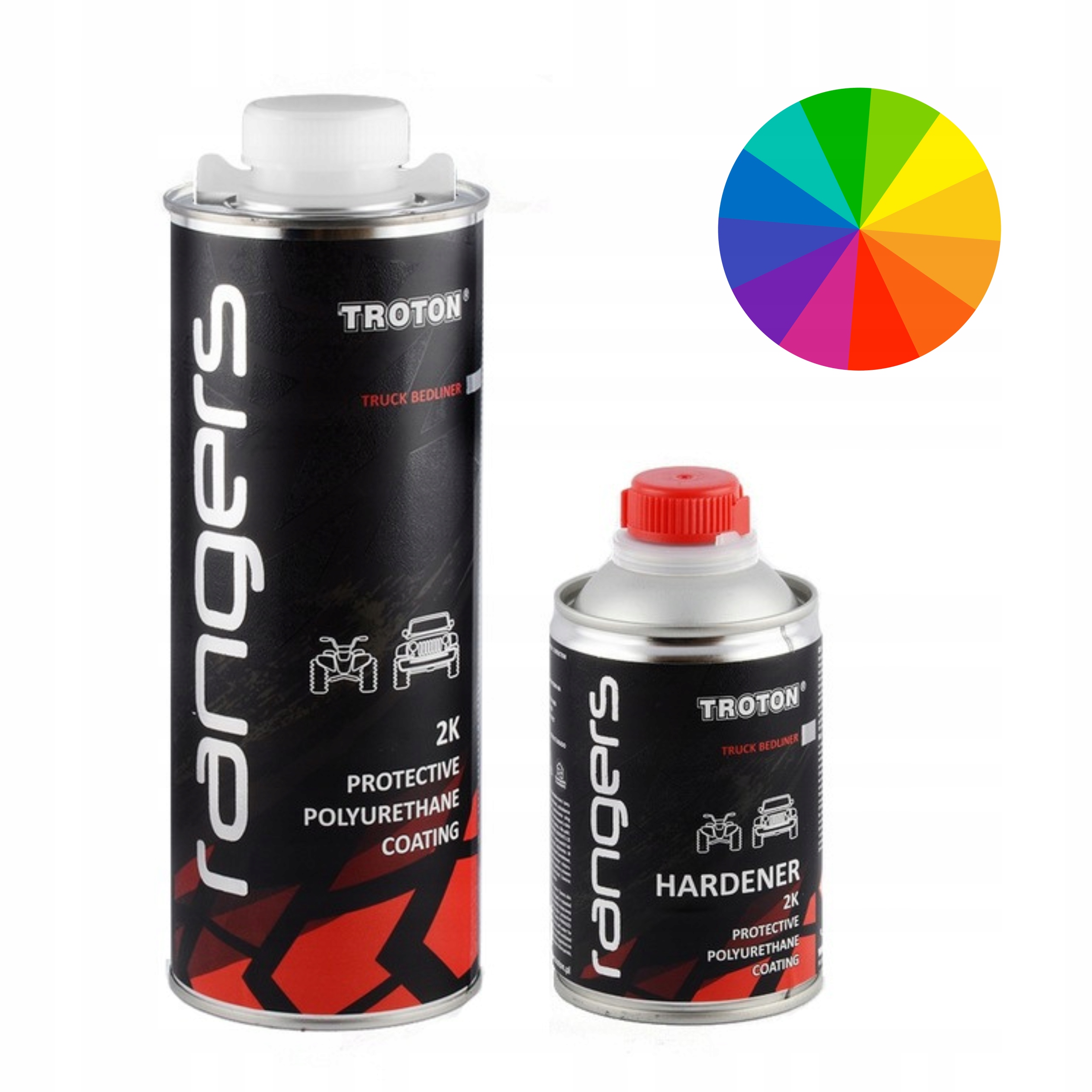 6xPoliuretanowa powłoka ochronna Troton Rangers|bezbarwna 100ml Ral kolor