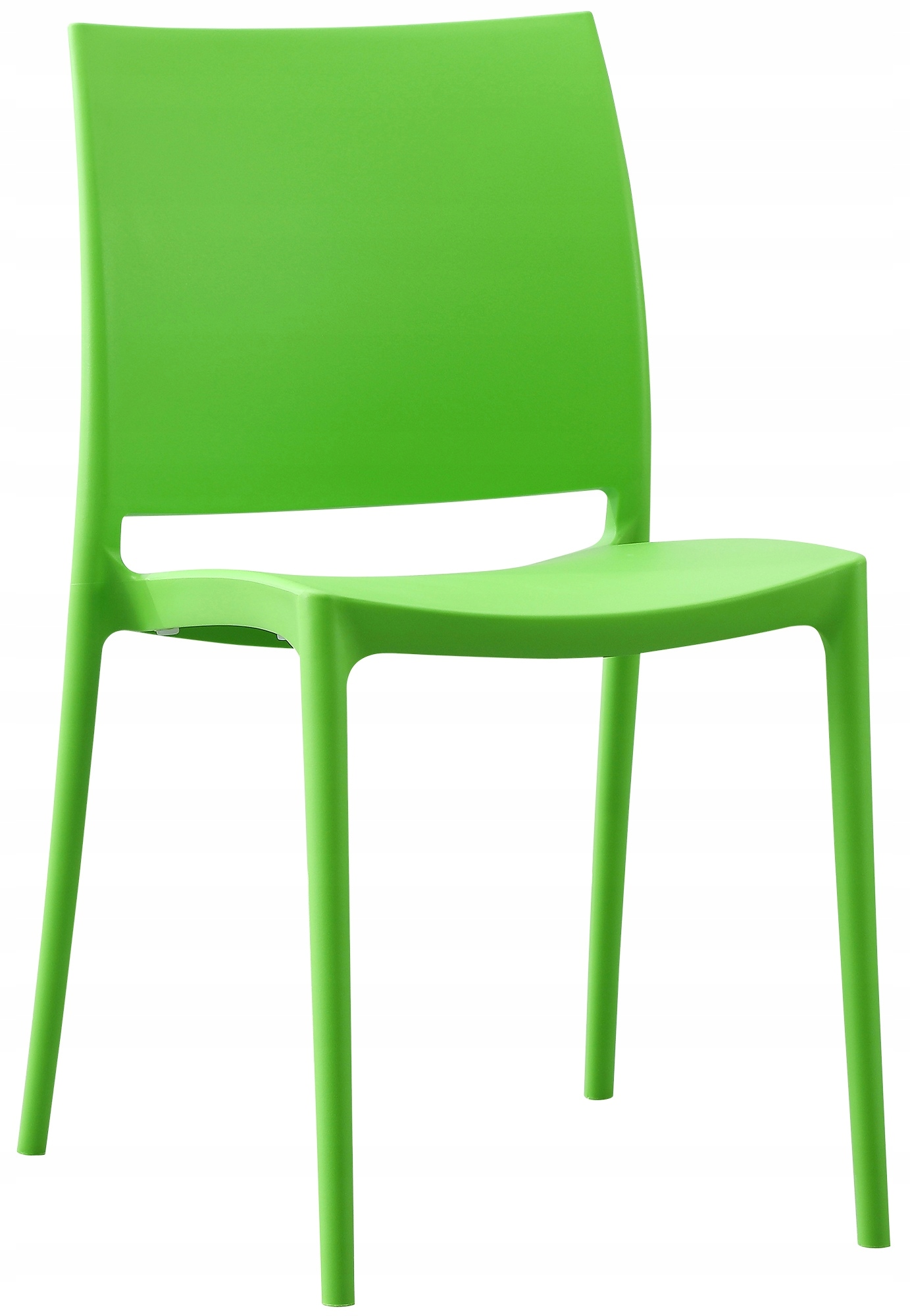 Zahradní židle Meton zelená, plastová, ergonomická, s konstrukcí