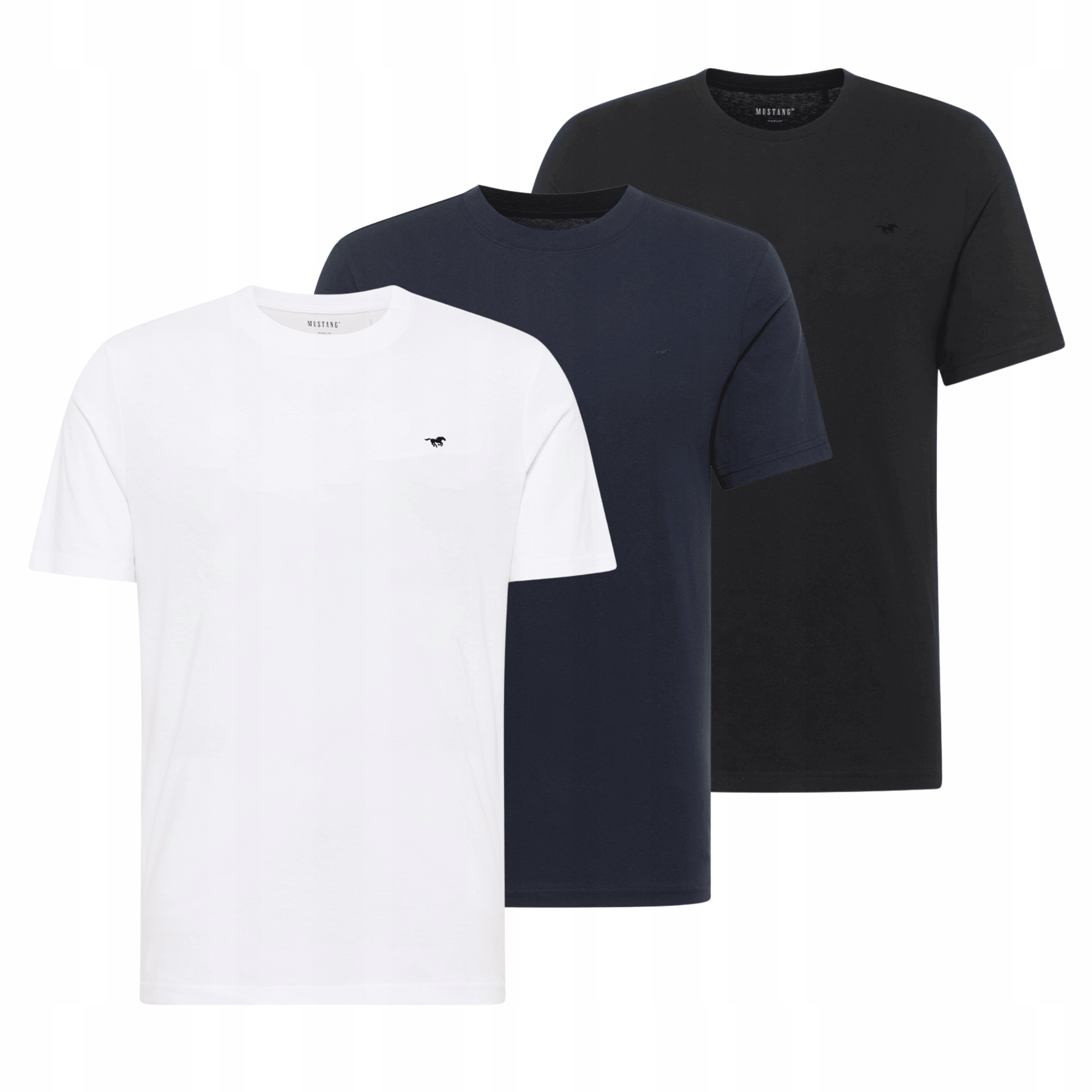 3Pak Pánské trička Mustang Style Alex Bavlna Barevné 1017988 L