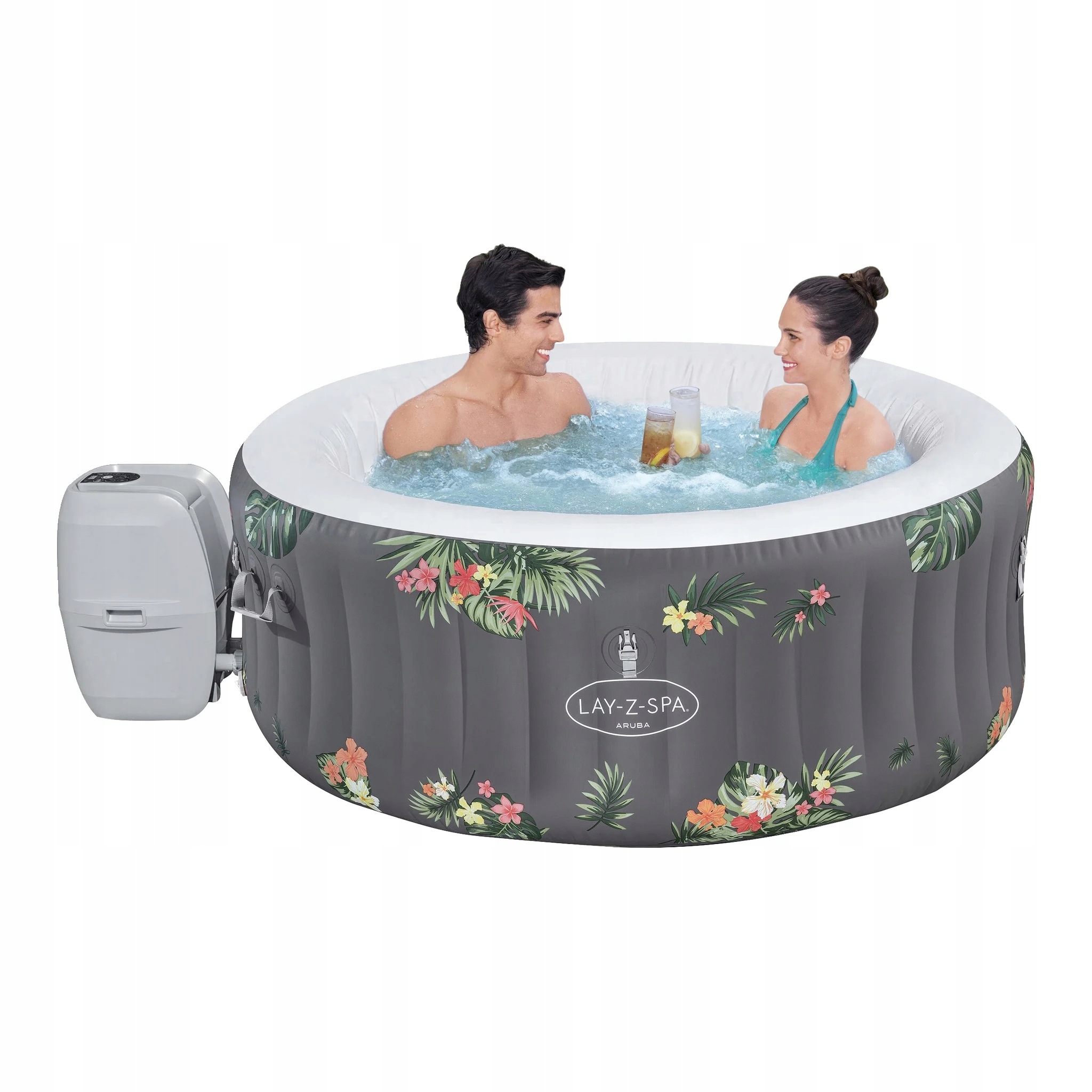 Jacuzzi Bestway Lay-z-spa Basen Z Hydromasażem 3 Os 605 l Ø170x66 CM Airjet