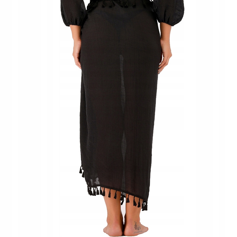 PAREO CHUSTA PLAŻOWA FRĘDZLE narzutka BOHO KOLORY Wzór dominujący ornament