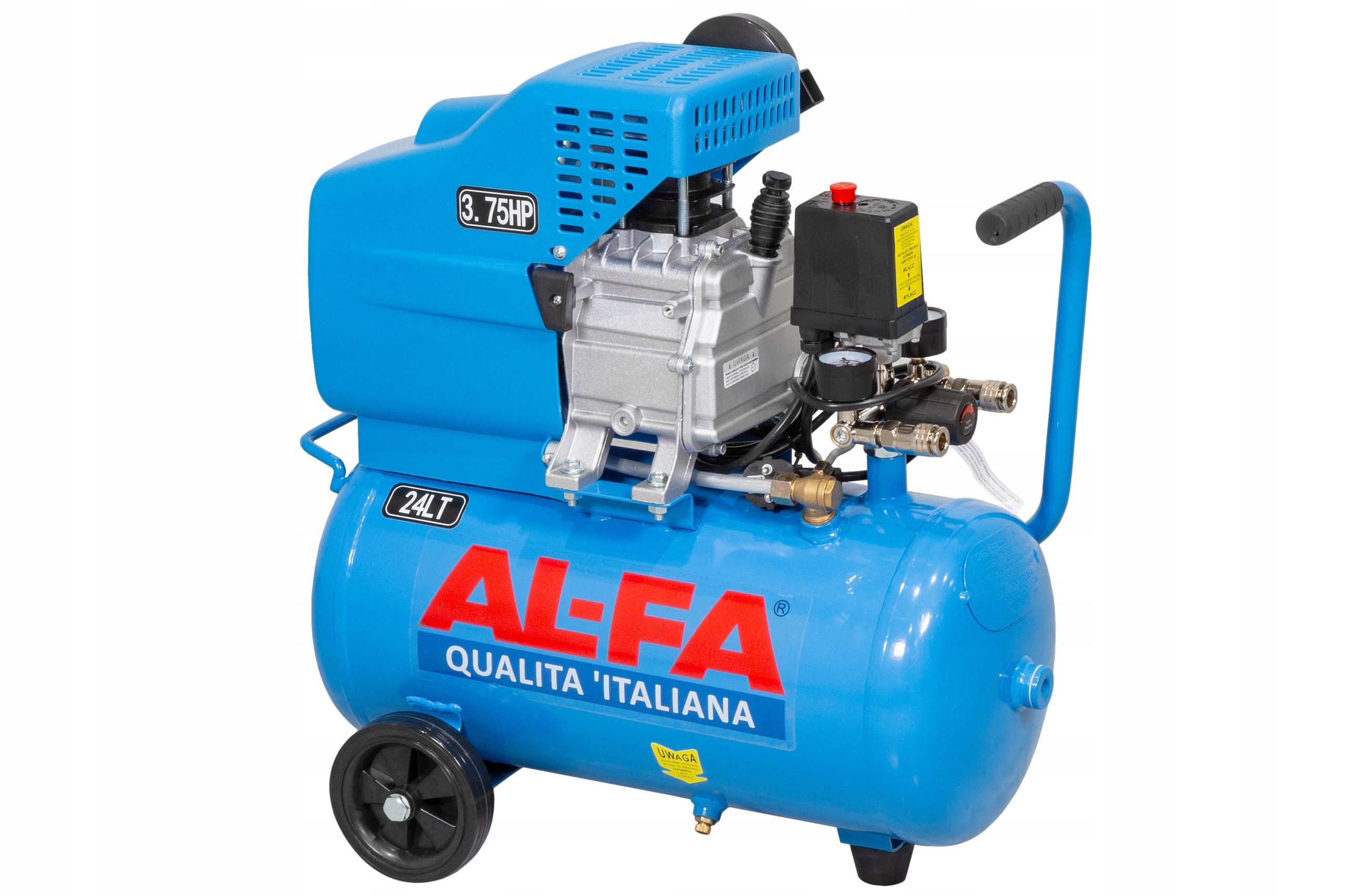 KOMPRESOR OLEJOWY SPRĘŻARKA POWIETRZA TŁOKOWA 24L MOCNY WYDAJNY OLEJ GRATIS Model ALC-24