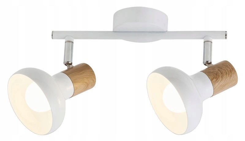 Holly stropní bodové svítidlo max. 2x40W E14 IP20 bílá, světlé dřevo