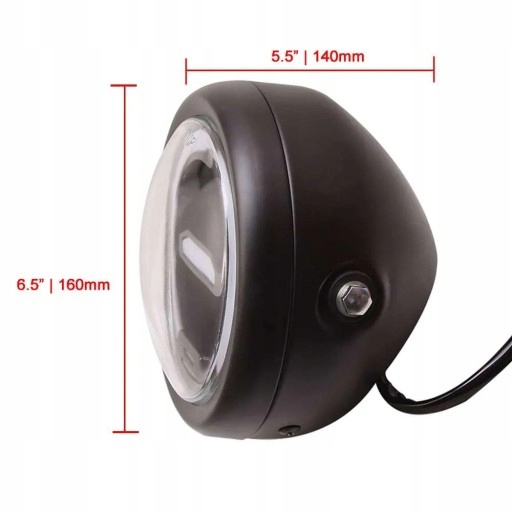 REFLEKTOR LAMPA LED PRZEDNIA HOMOLOGACJA MOTOCYKL Producent inny