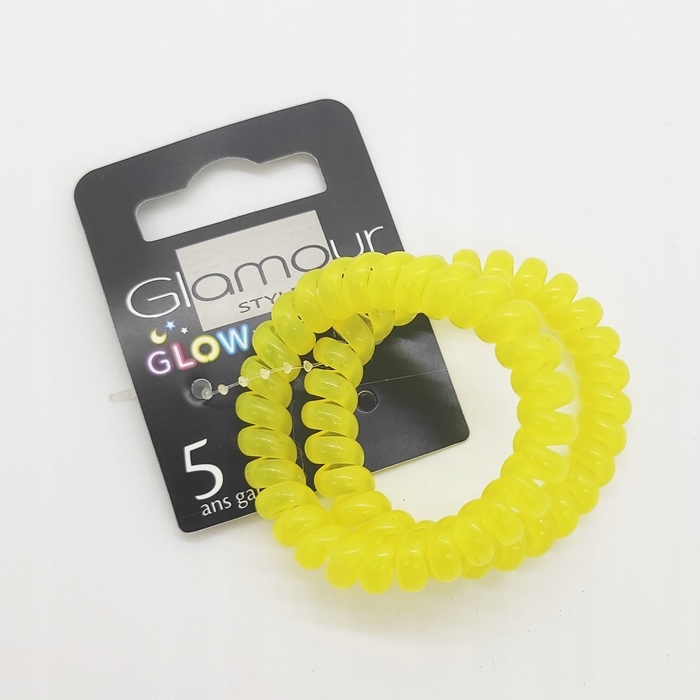GUMKI DO WŁOSÓW SPRĘŻYNKI FLUO ŚWIECĄCE W CIEMNOŚC Marka Bibelocik
