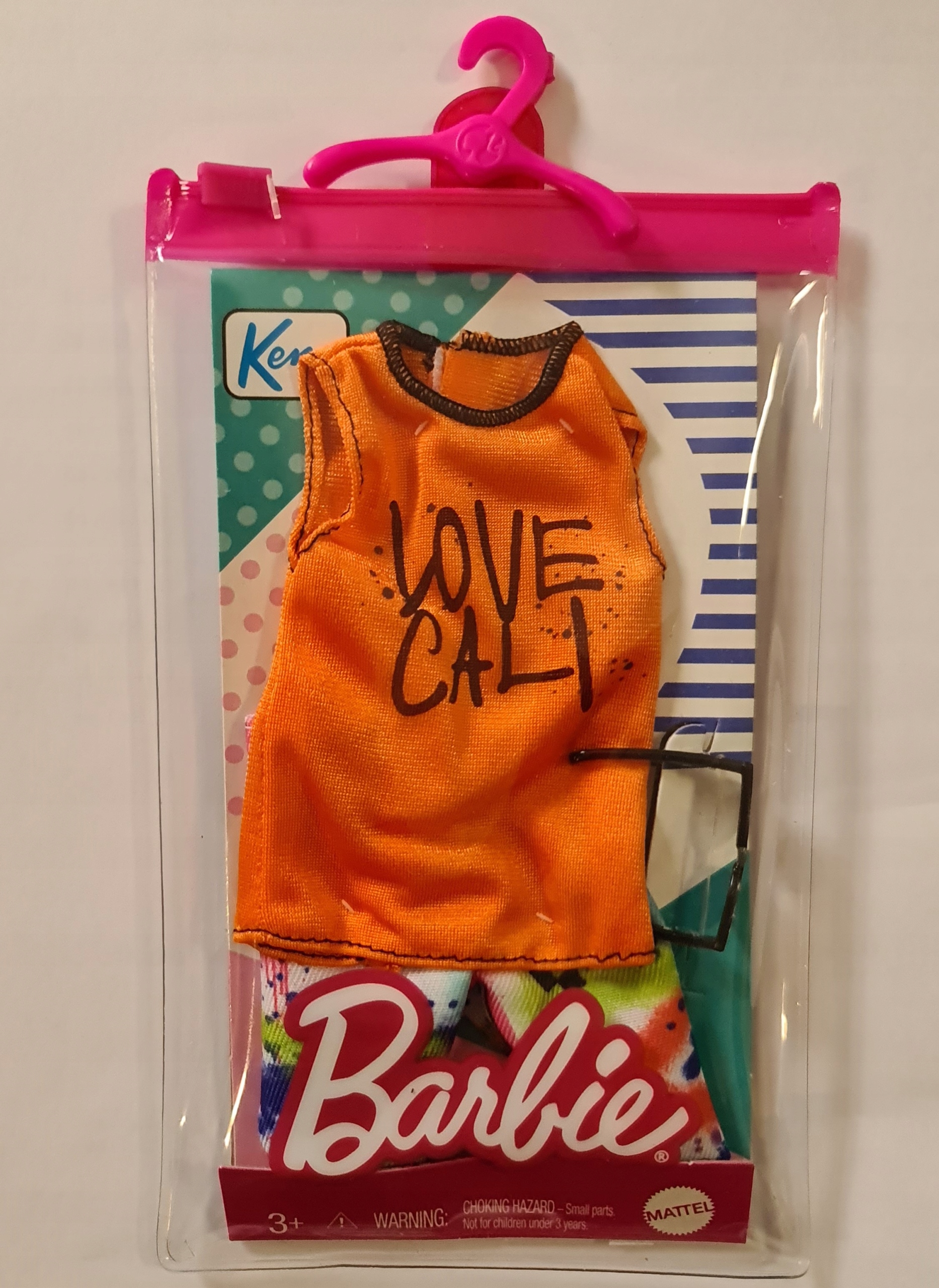 

Barbie Kompletna stylizacja dla Kena Pomarańczowa