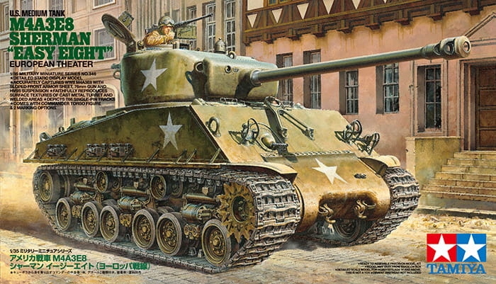 M4A3E8 Evropské divadlo Sherman "Easy Eight" 1:35 Tamiya 35346