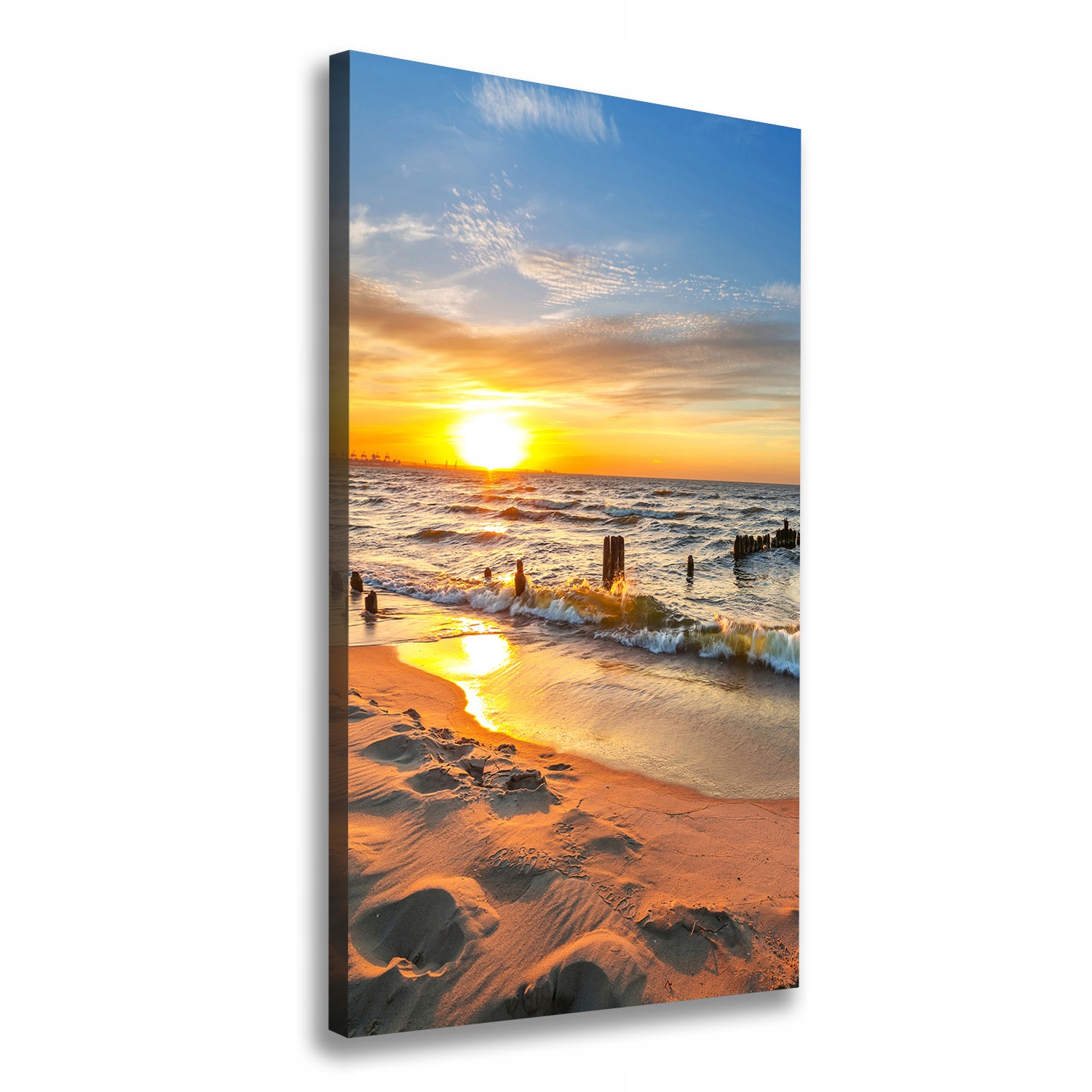 

Foto obraz na płótnie Zachód słońca morze 70x140cm