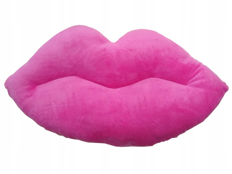66X35 CM Růžový Polštář Na Ústa Dárek Pro Ni Plyšový Dekorativní Pro