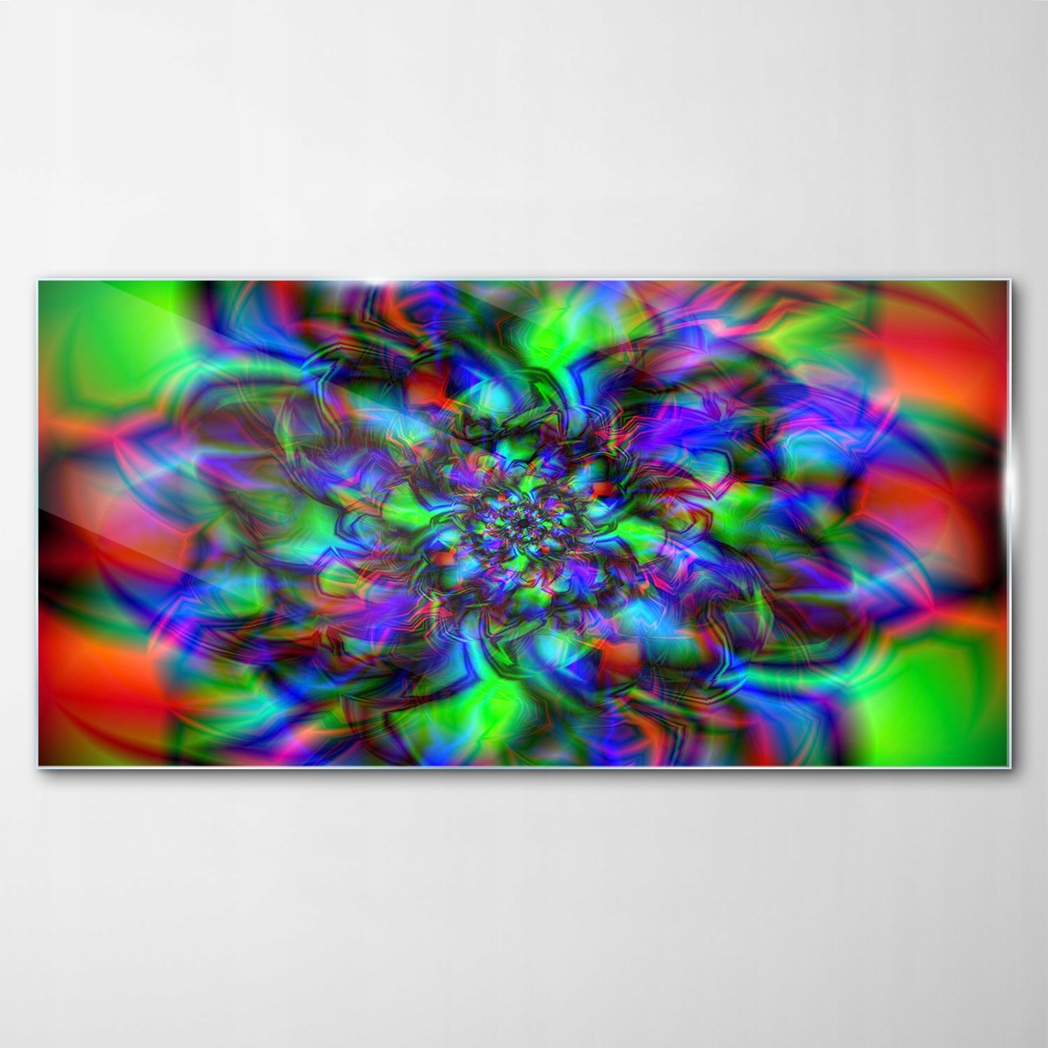 

Hartowany Obraz Szklany Abstrakcja Mandala 100x50