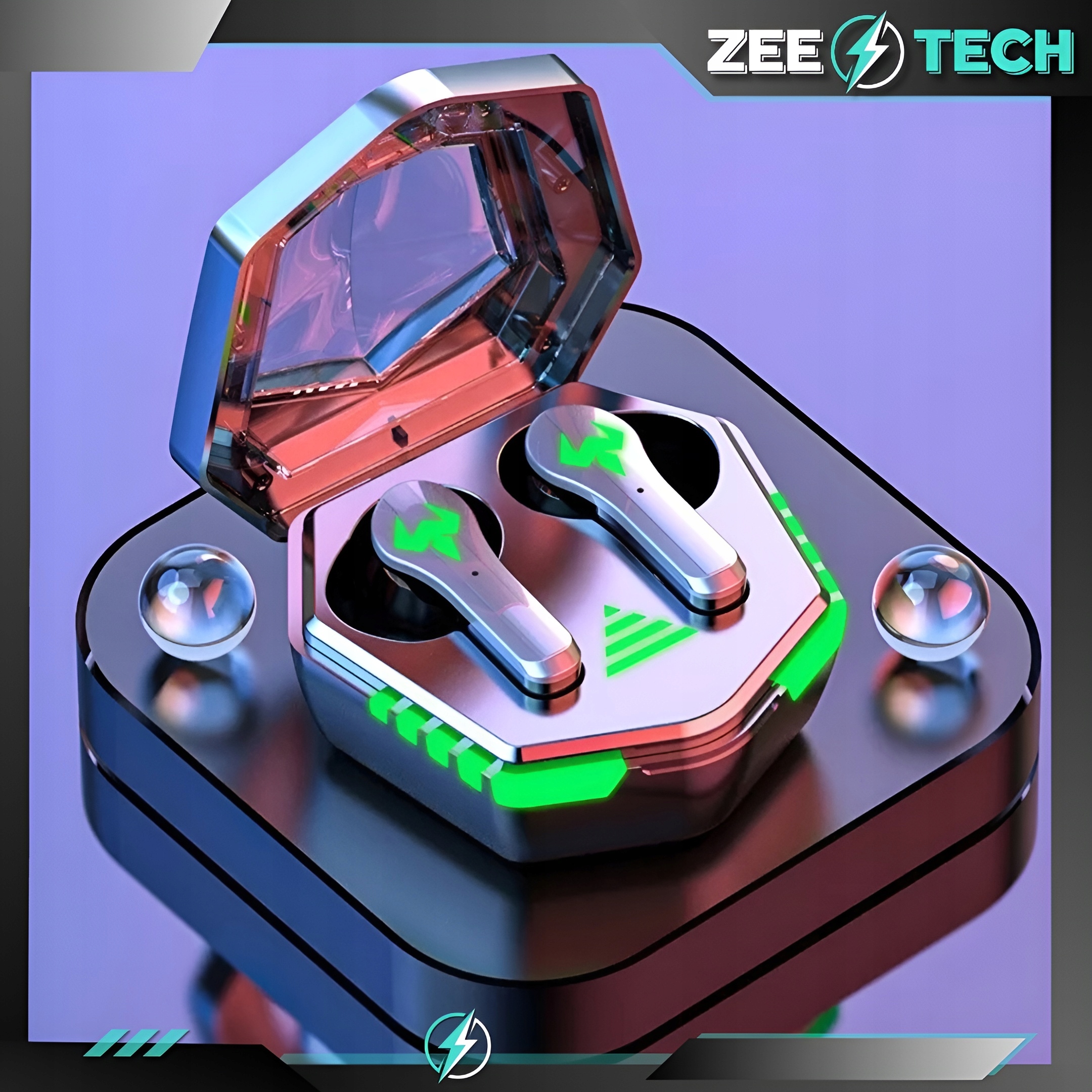 SŁUCHAWKI BEZPRZEWODOWE DOUSZNE Z MIKROFONEM BLUETOOTH SPORTOWE GAMINGOWE Marka ZeeTech