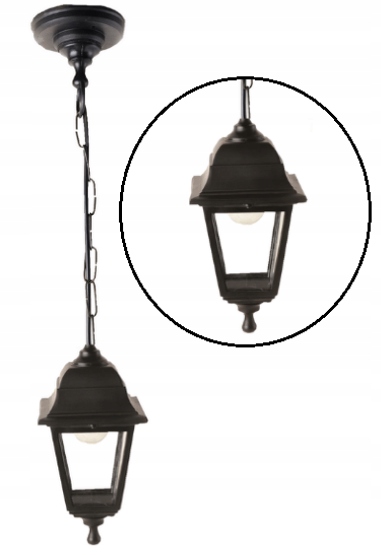 

Lampa Ogrodowa Wisząca IP44 Latarnia Zewnętrzna