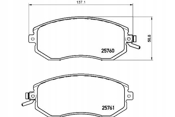 Brembo Brzdové Destičky Subaru Outback 10- Přední B