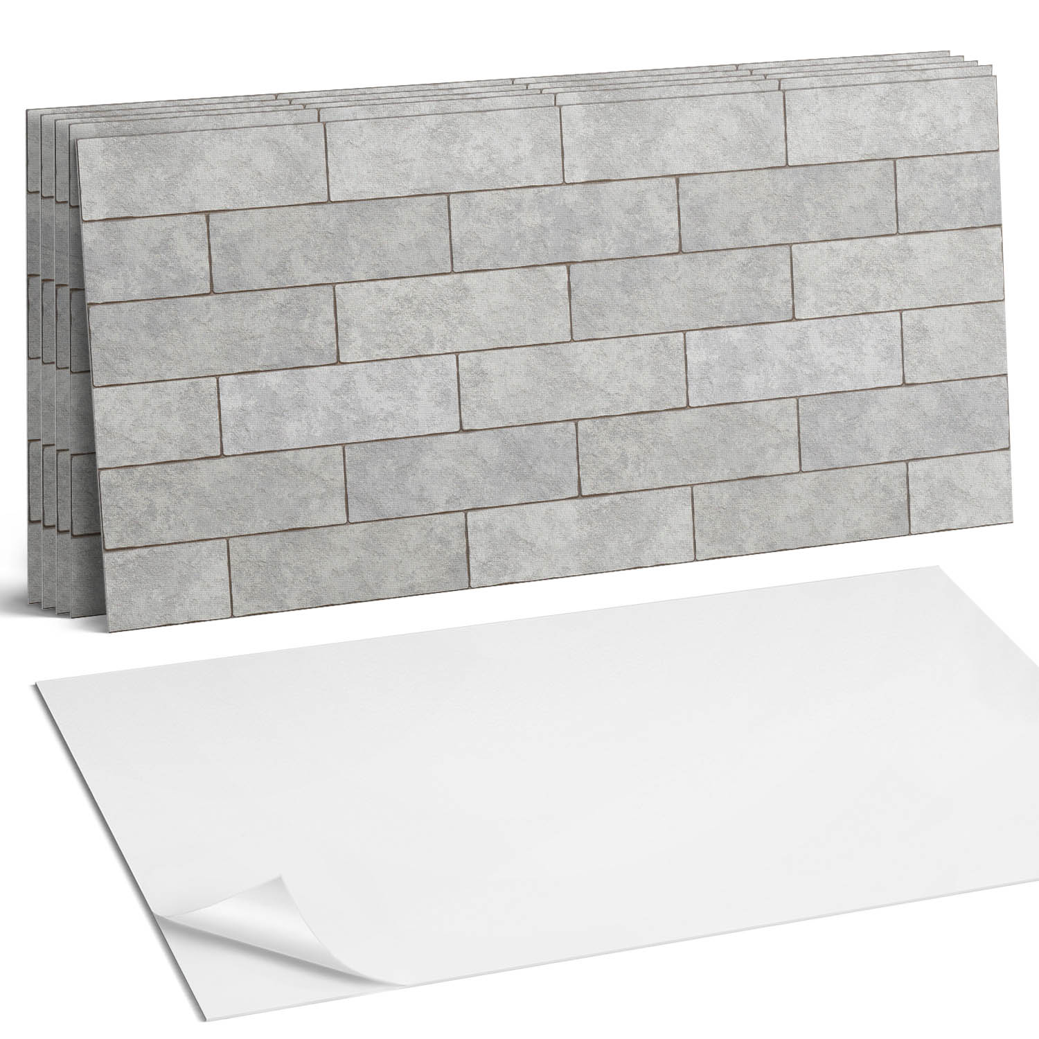 Balíček vinylových dlaždíc s potlačou tehál v efektnom 3D 6 x 60 x 30 cm