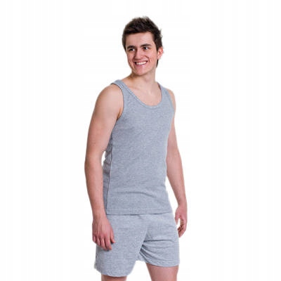 

podkoszulka męska szerokie ramiączko szara M-XXL