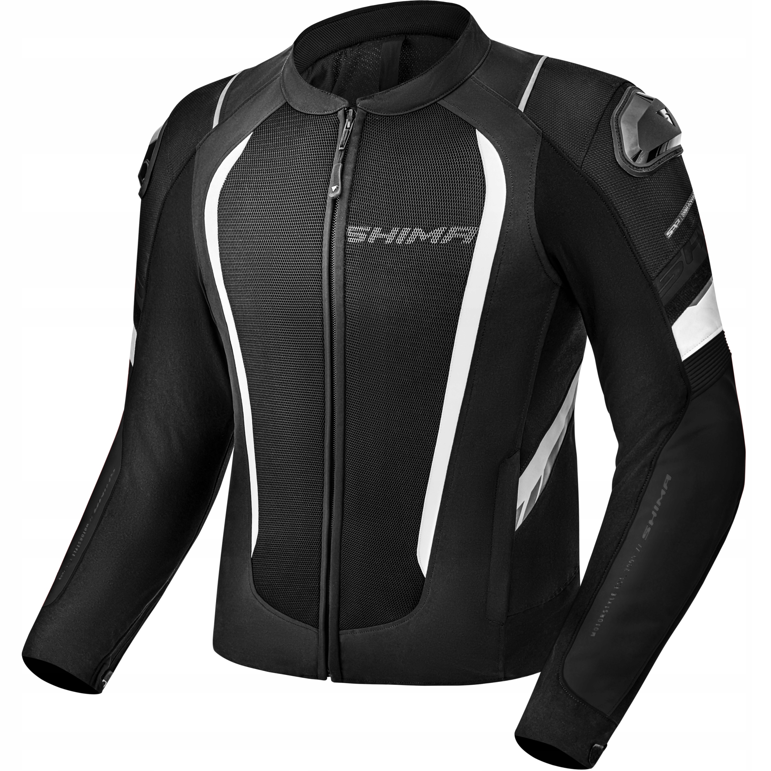 Meshová motocyklová bunda Shima Mesh Pro 2.0 Black White veľ. M