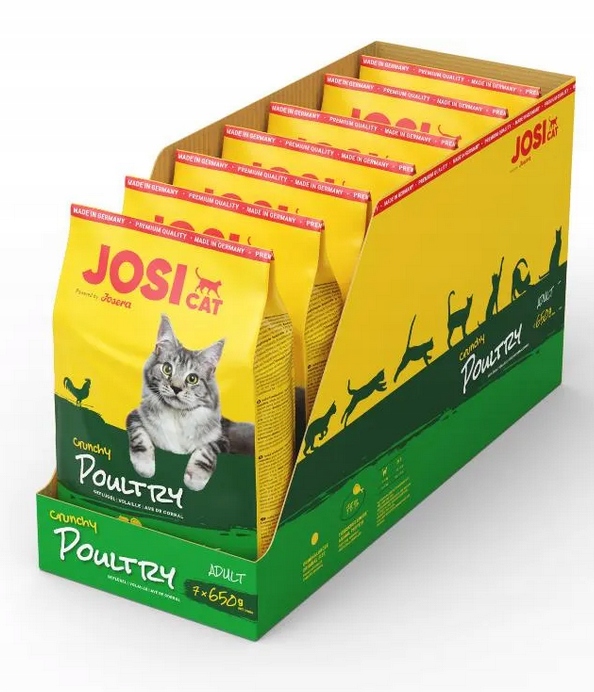 Levně Josera JosiCat Crunchy Poultry Balíček 7x650g