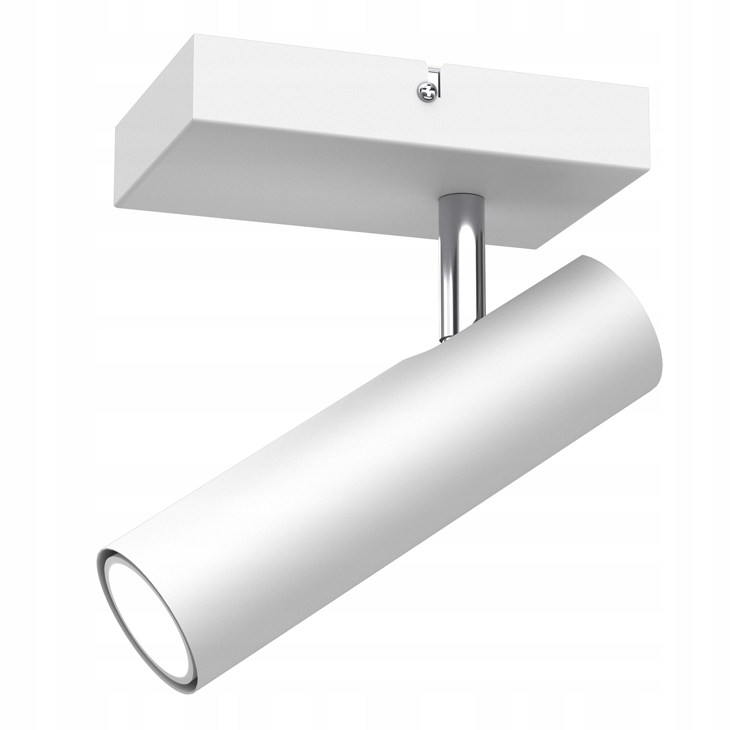 Stropní nástěnná lampa bílá chrom bodová reflektorová nastavitelná Luminex
