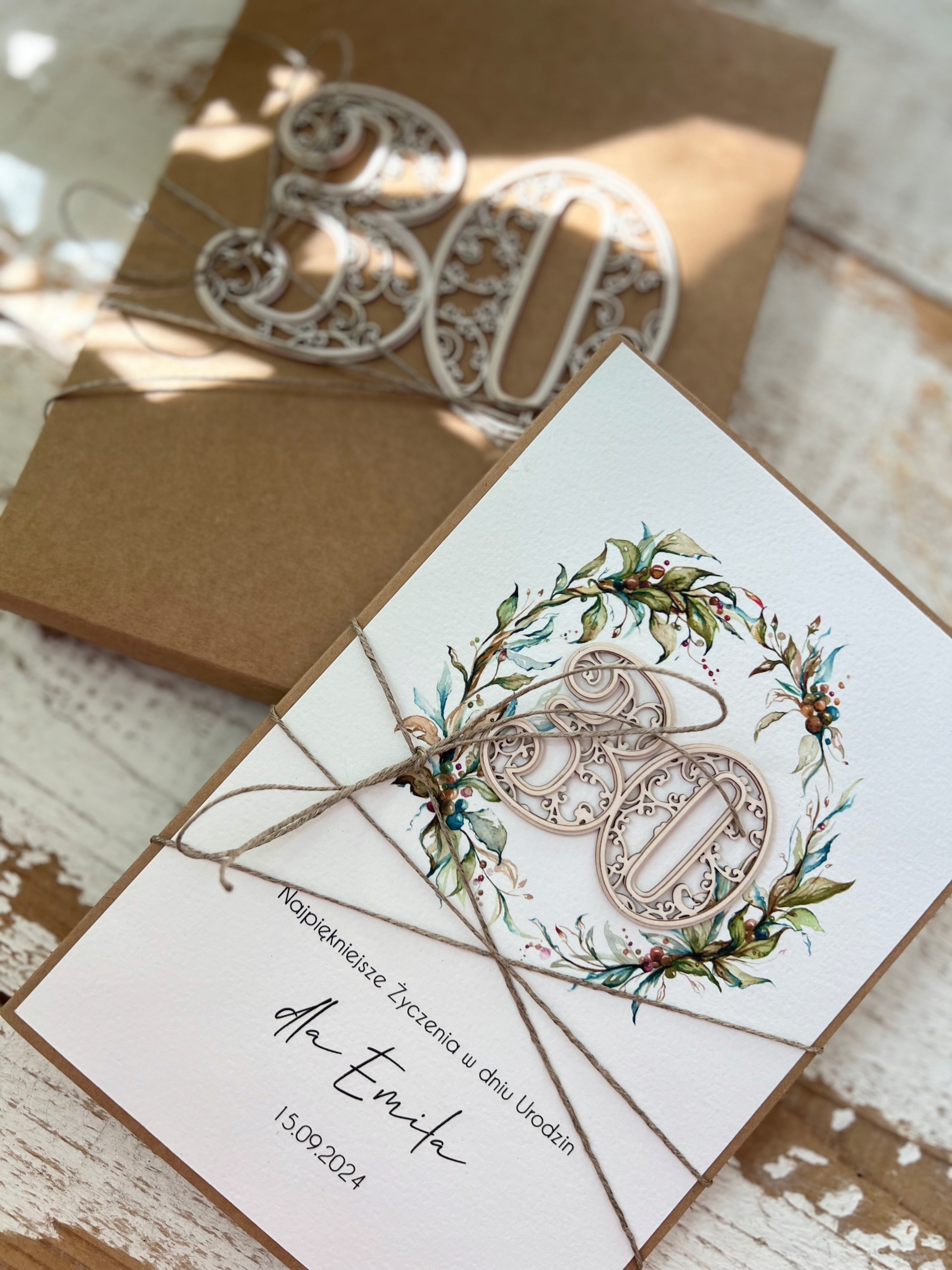 Přání krabička dárek k 30. narozeninám třísenky A5