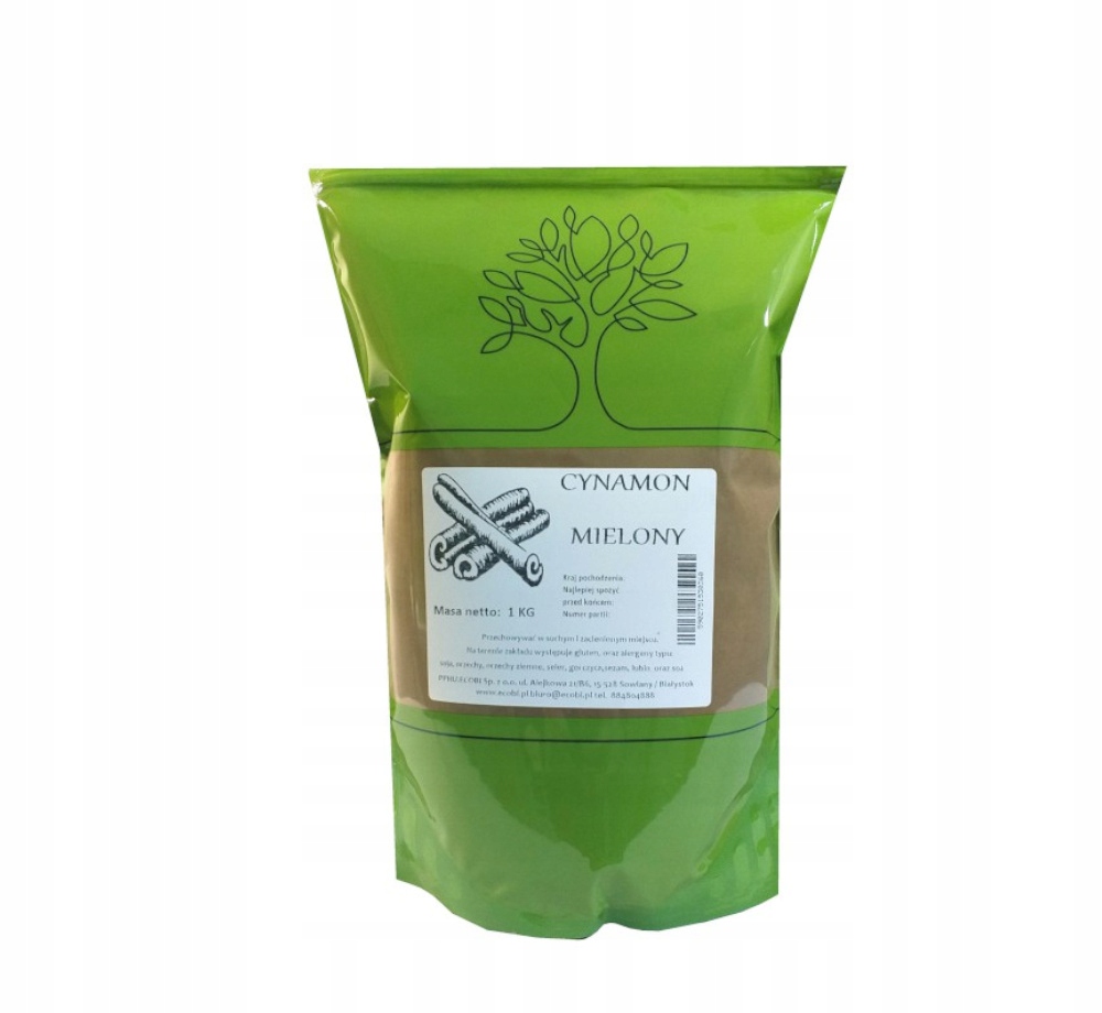 CYNAMON MIELONY 1kg DOSKONAŁY AROMAT OD ECOBI