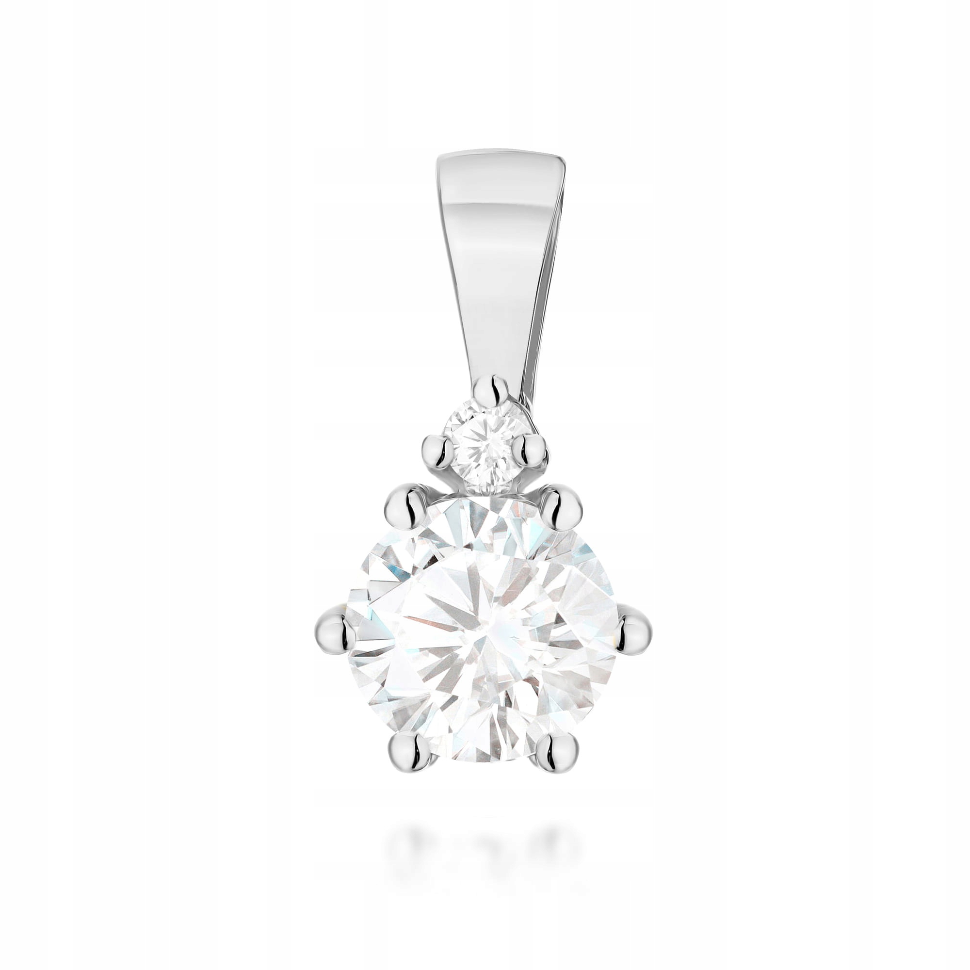 Přívěsek z bílého zlata 585 Laboratorní diamant bílé zlato 0.4 g