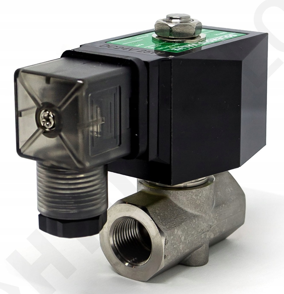 Vysokotlakový elektroventil 150 bar 3/8 No SS304 Peek nerez 24VAC