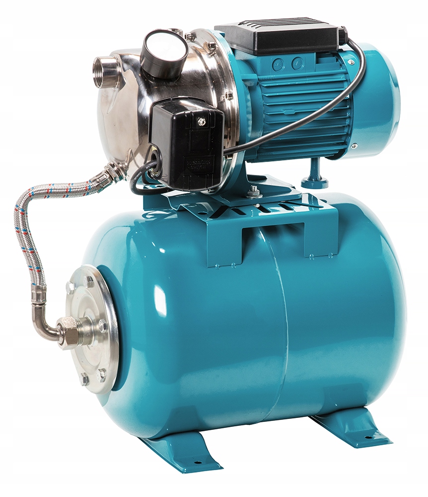 Hydrofor 24L Do Wody Pompa Hydroforowa Zbiornik Pełen Zestaw Wydajny Inox