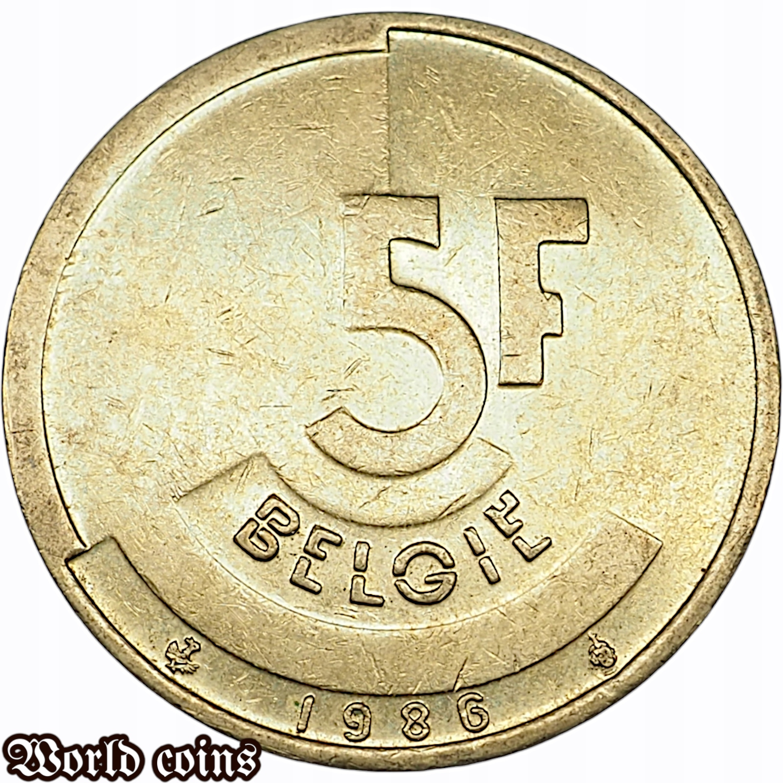 5 FRANKÓW 1986 BELGIE - BELGIA
