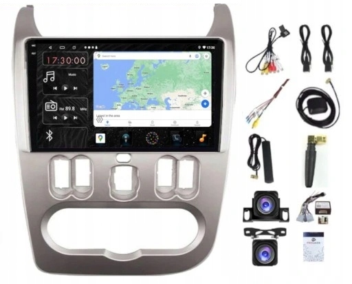 Rádio Navigácia Gps Android Carplay Dacia Logan 2009-2013 4GB 64GB Sim