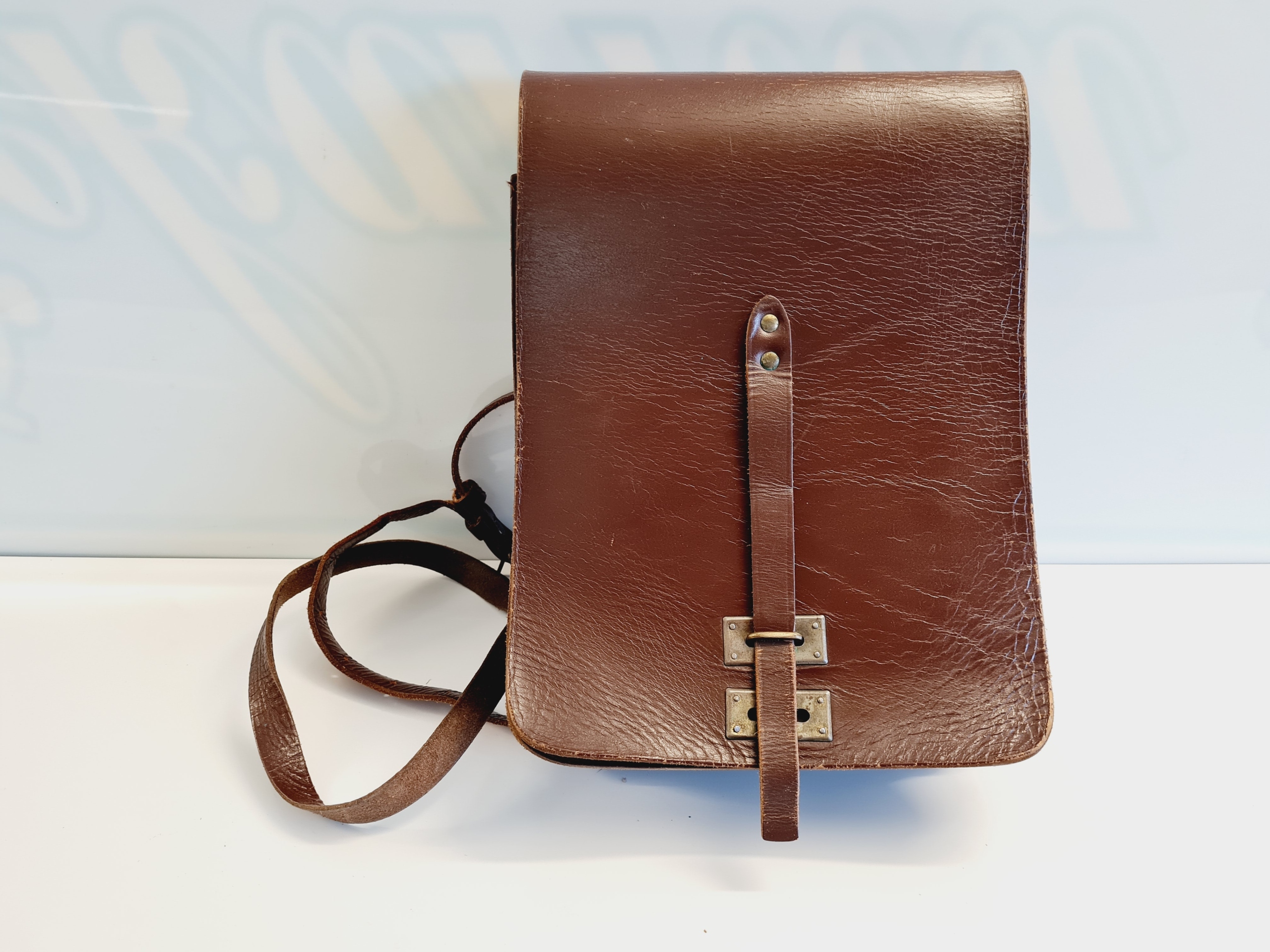 RAPORTÓWKA TORBA SKÓRA FAJNA ORYGINAŁ VINTAGE Z PRL