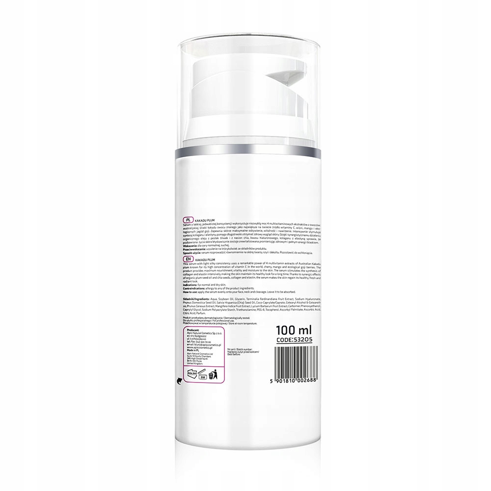 Apis Kakadu Plum, švestkové sérum