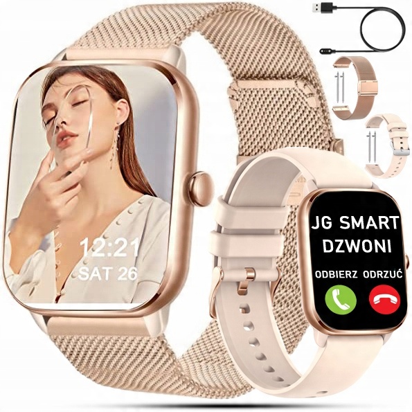 

Zegarek Smartwatch Damski Połączenia Sms Puls Pol